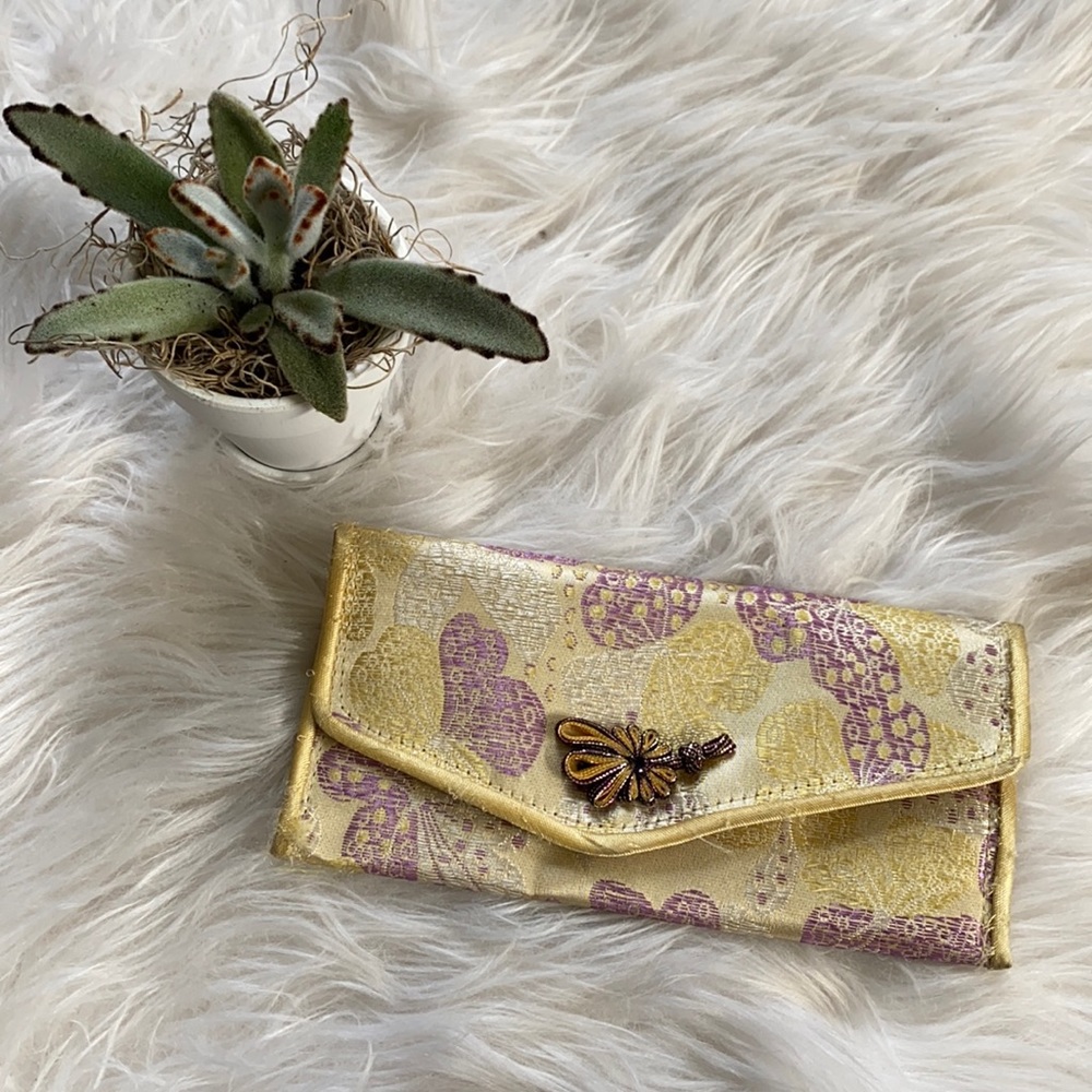 Satin wallet/ travel pouch